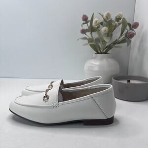 Sam Edelman Loraine Bit Loafer Leather Almond Toe Slip On Shoes Girl's 4